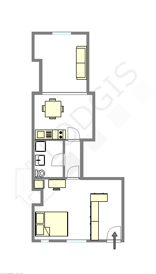 Apartamento Paris 4° - Plano interativo