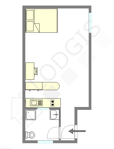 Appartement Paris 11° - Plan interactif