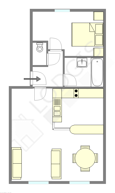 Appartement Paris 2° - Plan interactif