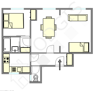 Appartement Paris 7° - Plan interactif