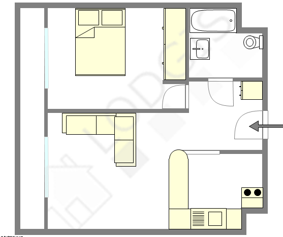 Appartement Haut de seine Nord - Plan interactif