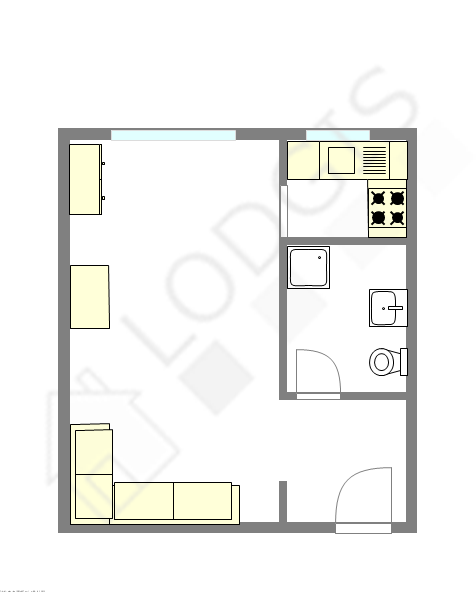 Apartamento Paris 18° - Plano interativo