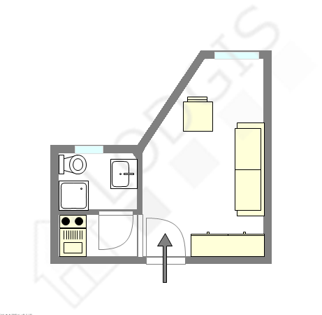 Appartement Paris 13° - Plan interactif