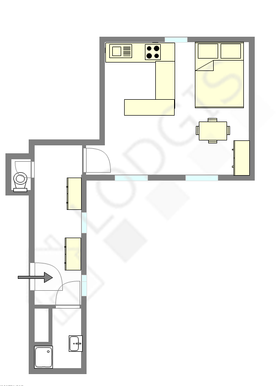 Appartement Paris 3° - Plan interactif