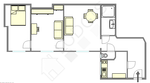 Appartement Paris 17° - Plan interactif