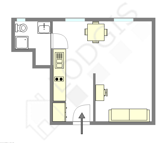 Appartement Paris 19° - Plan interactif