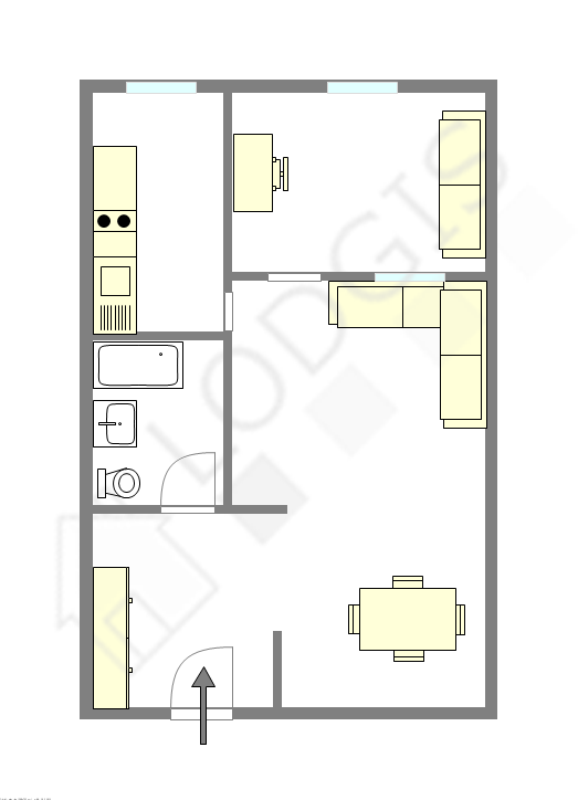 Appartement Paris 16° - Plan interactif