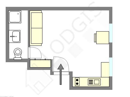 Appartement Paris 3° - Plan interactif