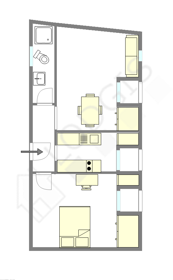 Apartamento París 9° - Plano interactivo