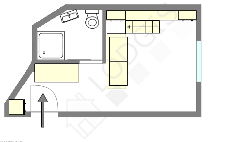 Appartement Paris 2° - Plan interactif