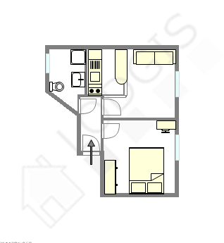 Appartement Paris 15° - Plan interactif