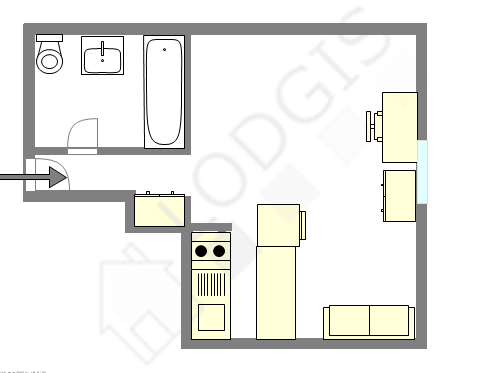 Apartamento Paris 13° - Plano interativo