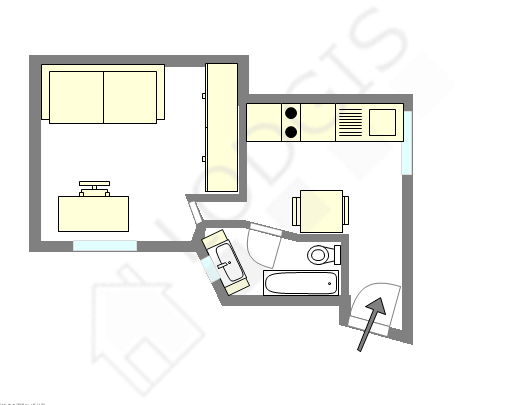 Appartement Paris 6° - Plan interactif