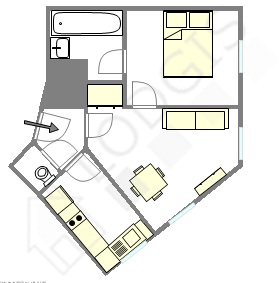 Appartement Haut de seine Nord - Plan interactif