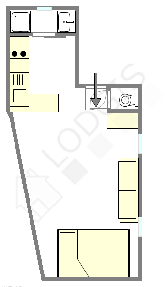 Appartement Paris 17° - Plan interactif