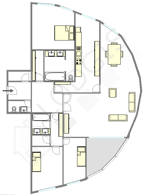 Apartamento Haut de seine Nord - Plano interativo