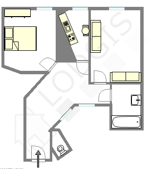 Apartamento París 11° - Plano interactivo