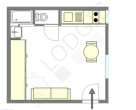Appartement Paris 12° - Plan interactif