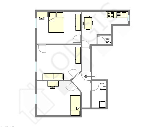 Appartement Seine st-denis Est - Plan interactif