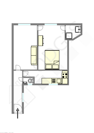 Appartement Paris 15° - Plan interactif