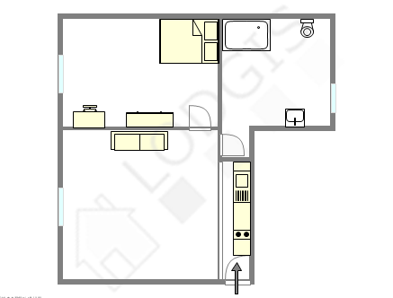 Appartement Paris 11° - Plan interactif