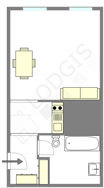 Appartement Paris 5° - Plan interactif