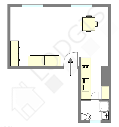 Appartement Paris 11° - Plan interactif