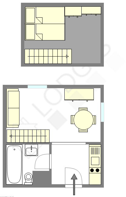Appartement Paris 6° - Plan interactif