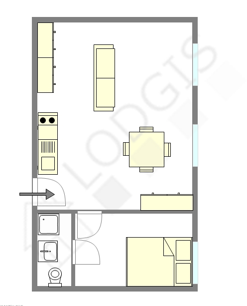 Appartement Paris 13° - Plan interactif