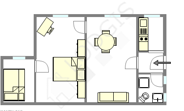 Appartement Paris 5° - Plan interactif