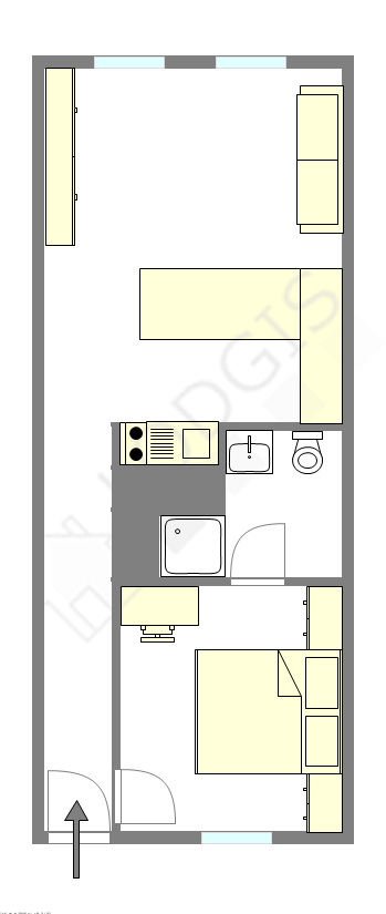 Appartement Paris 5° - Plan interactif