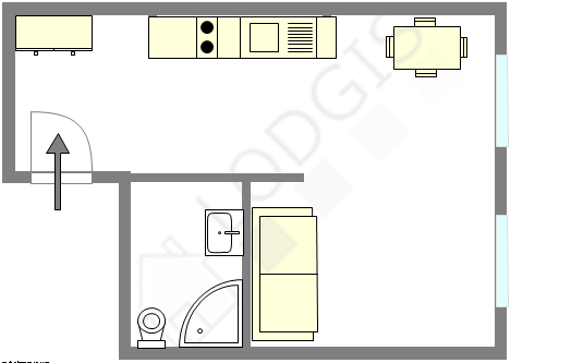 Appartement Paris 16° - Plan interactif