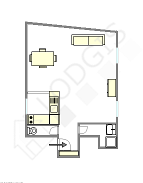 Appartement Paris 15° - Plan interactif