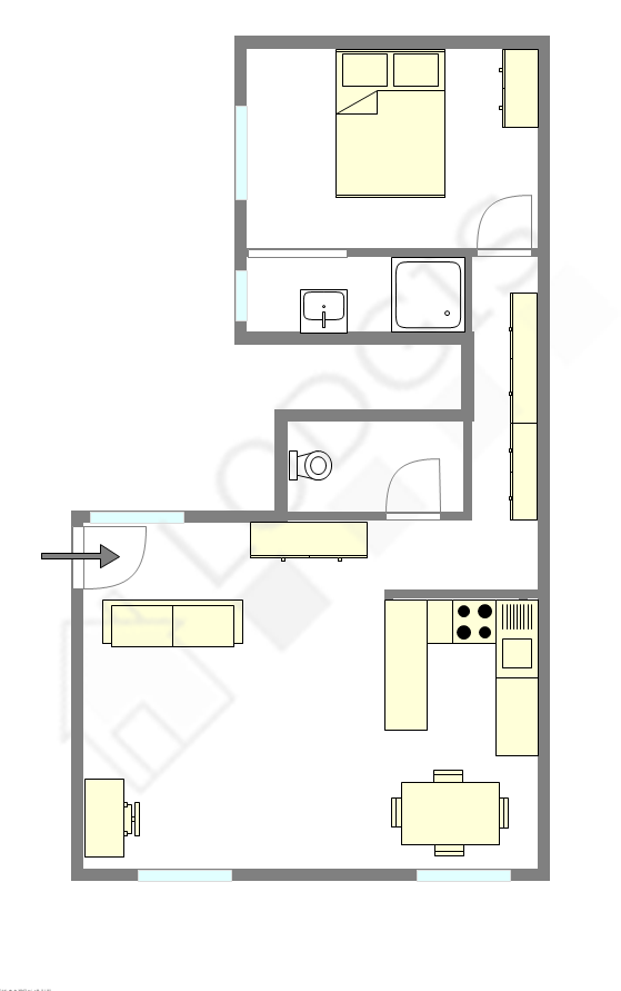 Appartement Paris 2° - Plan interactif