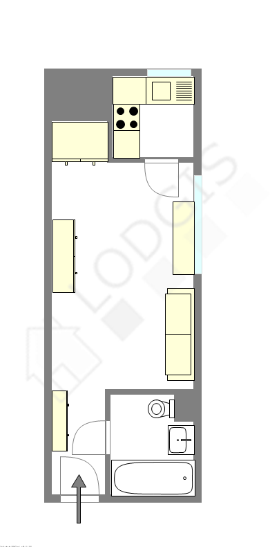 Apartamento Paris 17° - Plano interativo