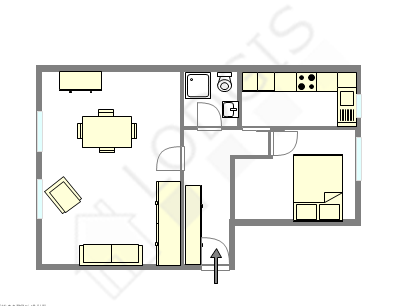 Apartamento Haut de seine Nord - Plano interativo