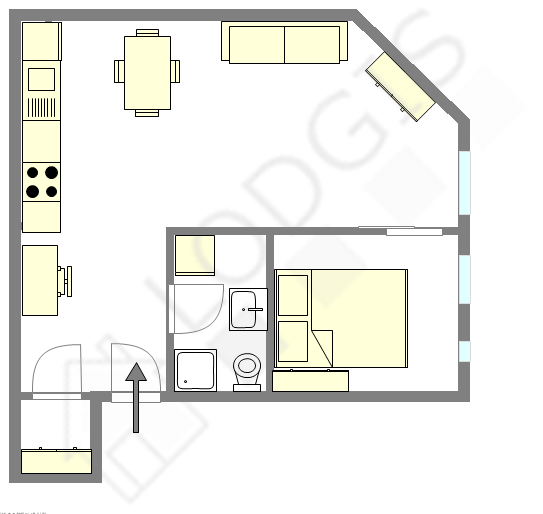 Appartement Paris 10° - Plan interactif