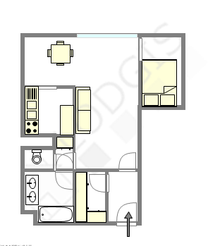 Appartement Haut de seine Nord - Plan interactif