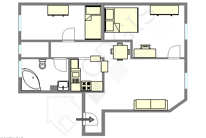 Appartement Haut de seine Nord - Plan interactif
