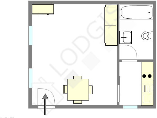 Appartement Paris 12° - Plan interactif