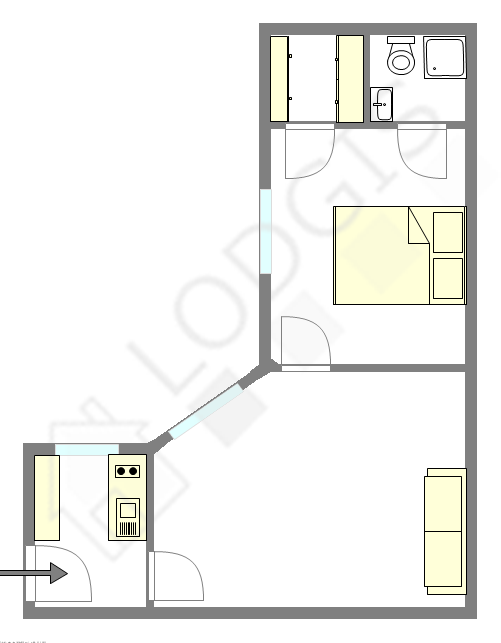 Appartement Paris 11° - Plan interactif