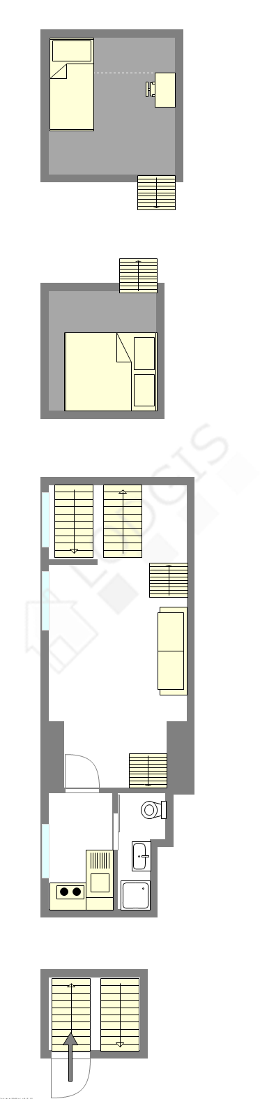 Apartamento Paris 6° - Plano interativo