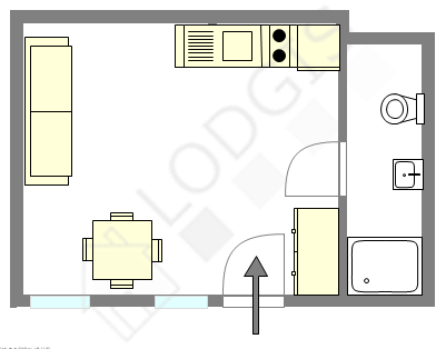 Appartement Paris 16° - Plan interactif