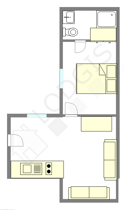 Apartamento París 9° - Plano interactivo