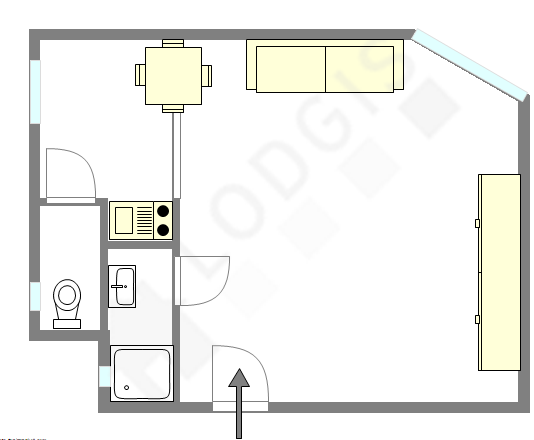 Apartamento París 12° - Plano interactivo