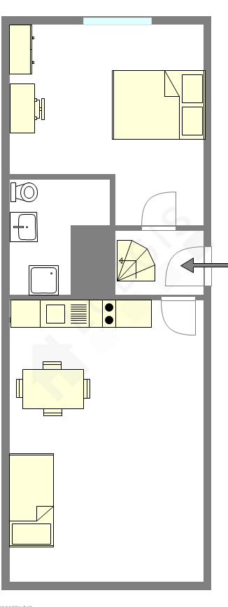 Appartement Paris 7° - Plan interactif