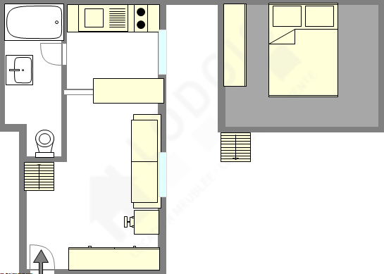 Appartement Paris 16° - Plan interactif