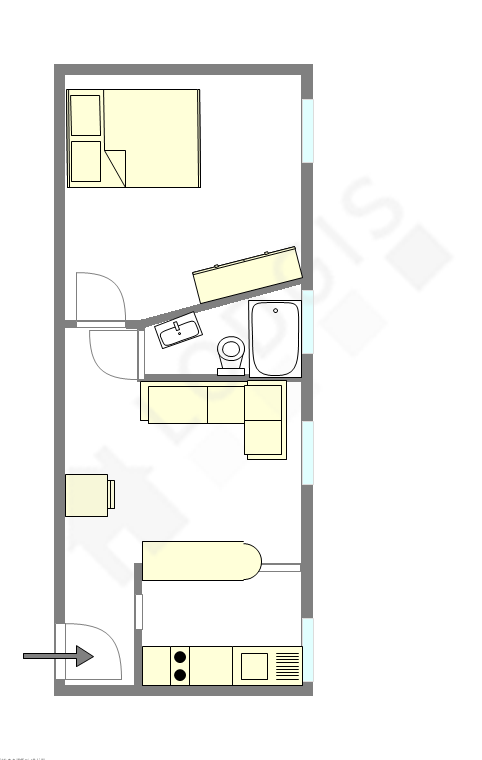 Appartement Paris 10° - Plan interactif