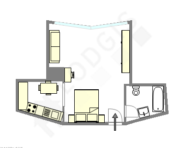 Appartement Paris 14° - Plan interactif