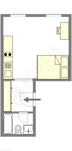 Appartement Paris 13° - Plan interactif